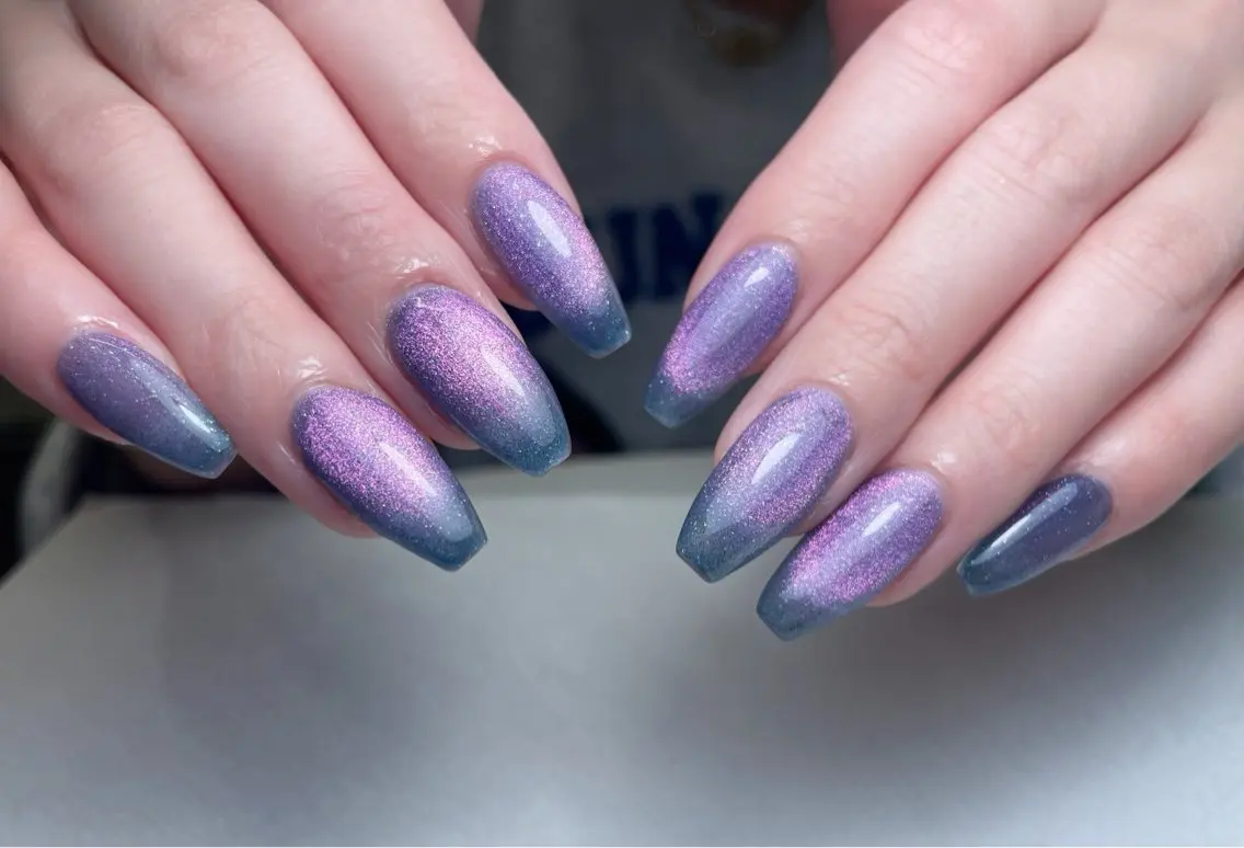 ネイル チークネイル 長さ出し フレンチネイル グラデーション キラキラネイル 中野駅から2分 MEO NAILのネイルデザイン