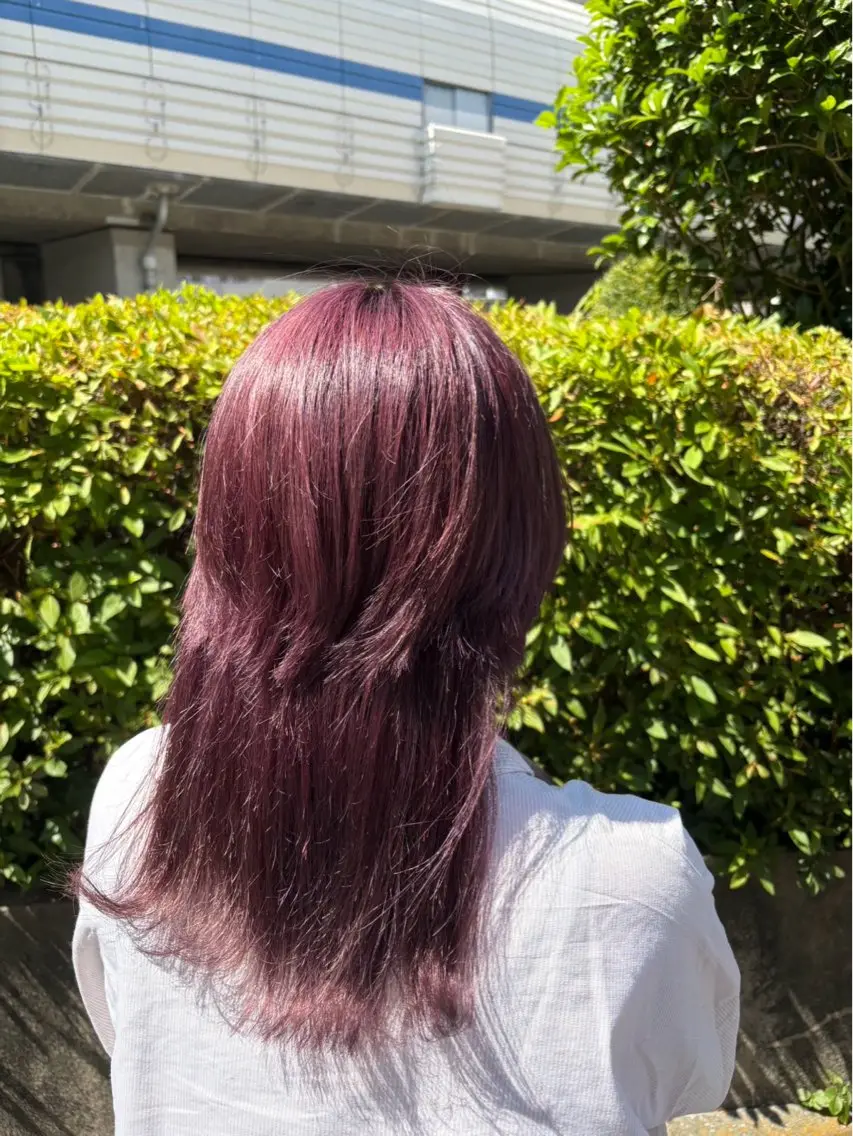 セミロング カラー 江川 輝星のヘアスタイル