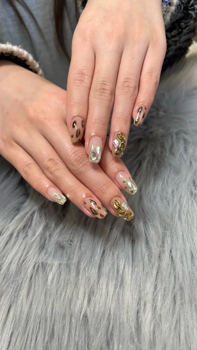 ネイル ラメ(グリッター) RICO Nail パーツつけ放題🌈のネイルデザイン