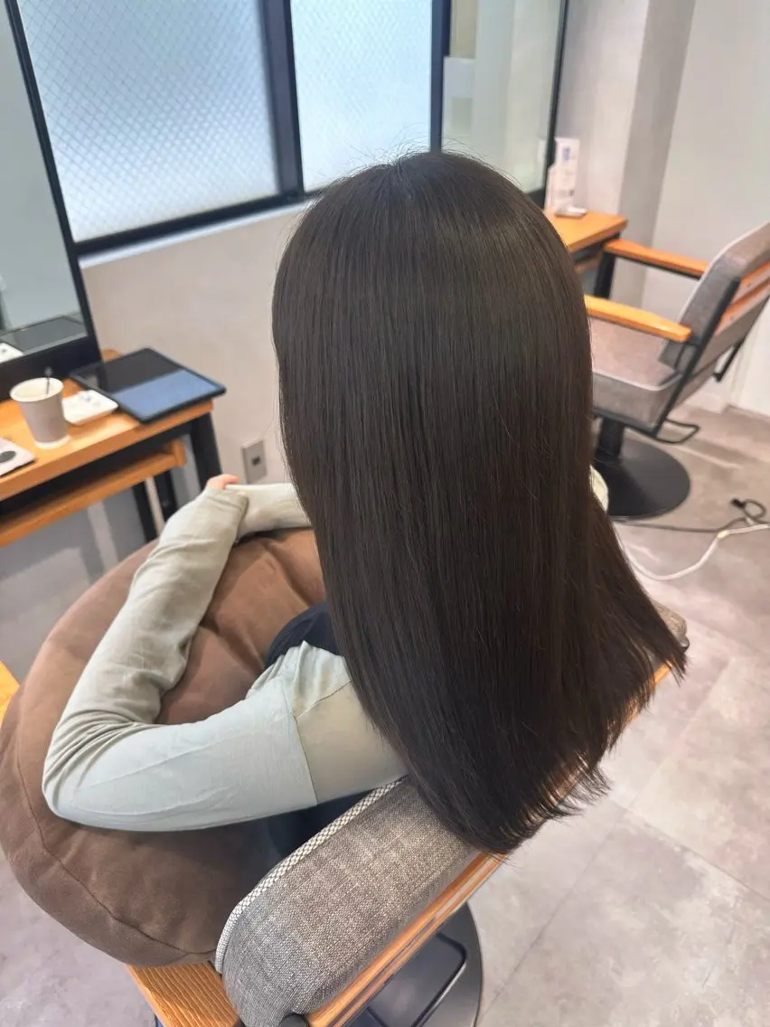 セミロング ヘアカラー トリートメント 透明感カラー レイヤー/hinaのヘアスタイル