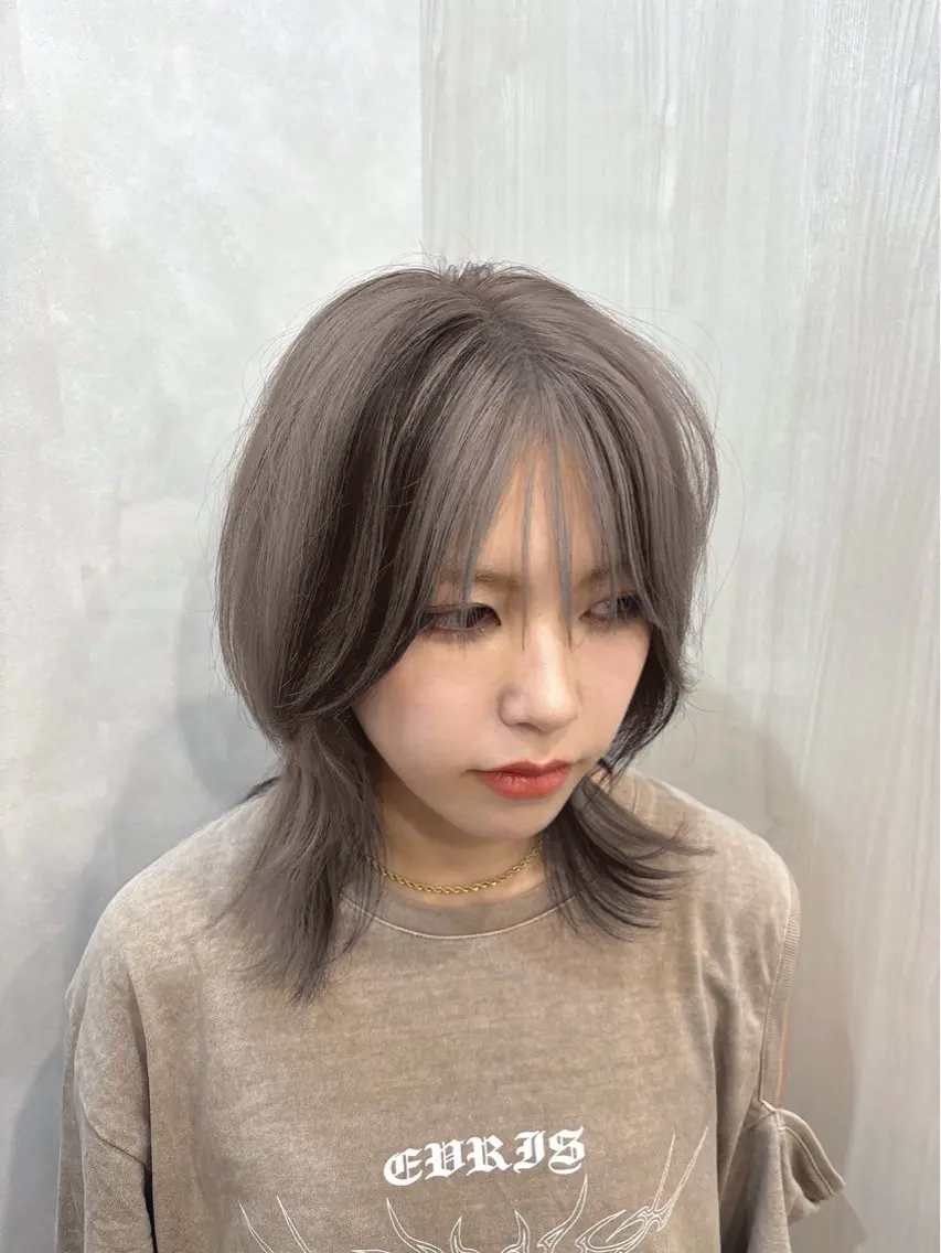 ミディアム カラー カット ヘアカラー 小川 舜人のヘアスタイル