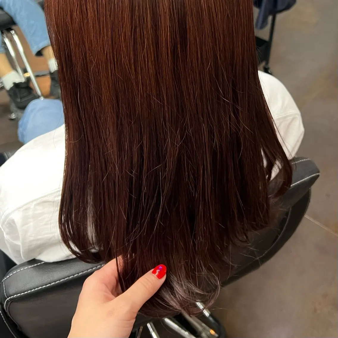 ロング カラー ヘアカラー トリートメント 沖山 友津季のヘアスタイル