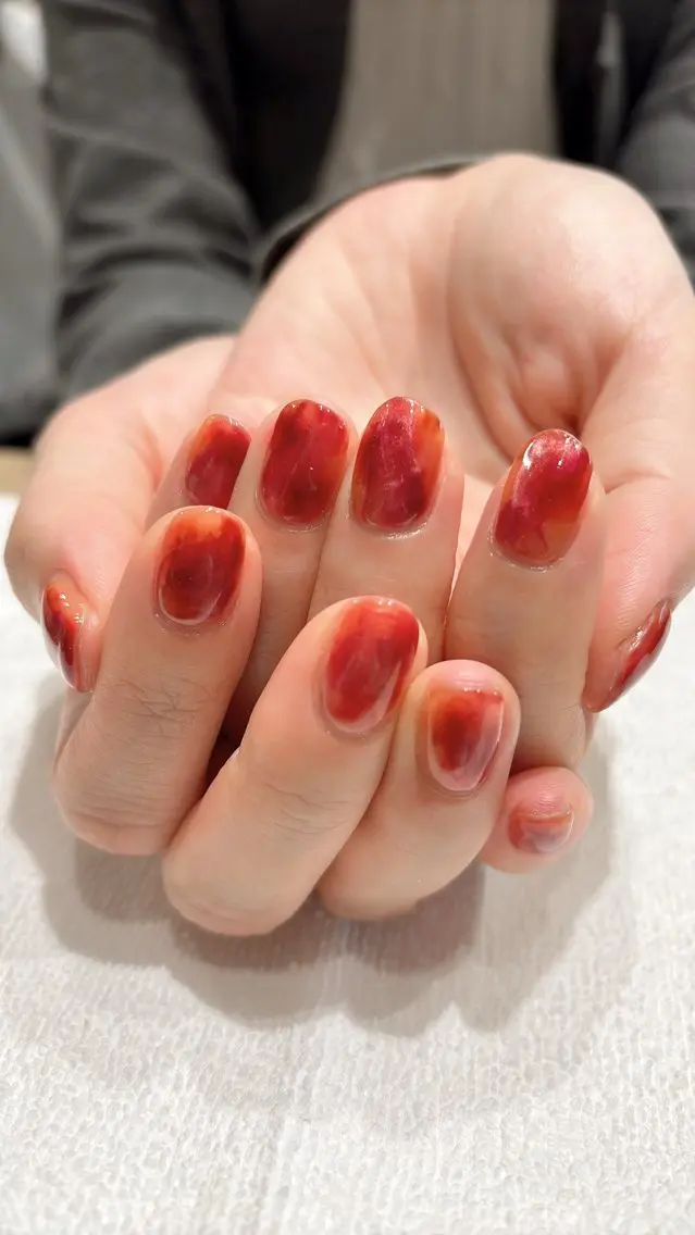 ネイル べっ甲ネイル 🎀アトリエルモ✨ MATSUKOのネイルデザイン