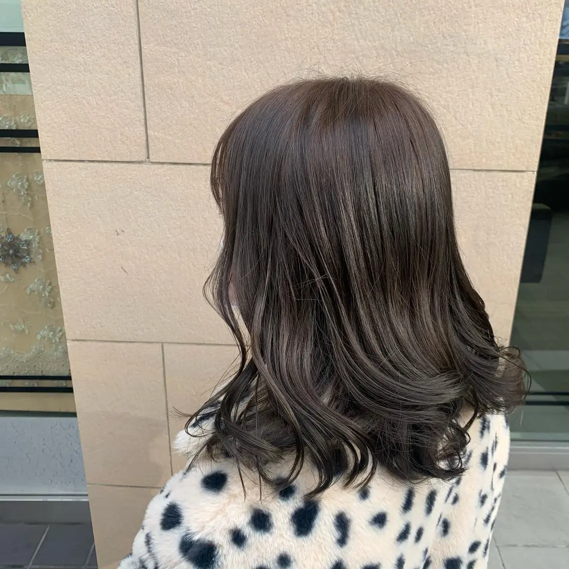セミロング カラー オリーブカラー 平野葵🎀 hair/nailのネイルデザイン