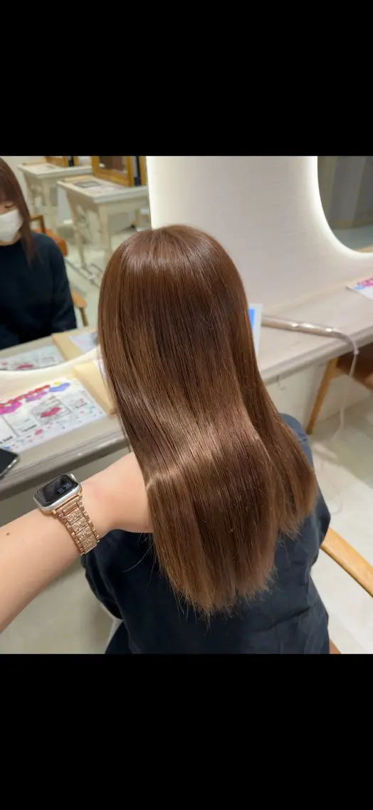 ロング カラー ヘアカラー 戸張 渚のヘアスタイル