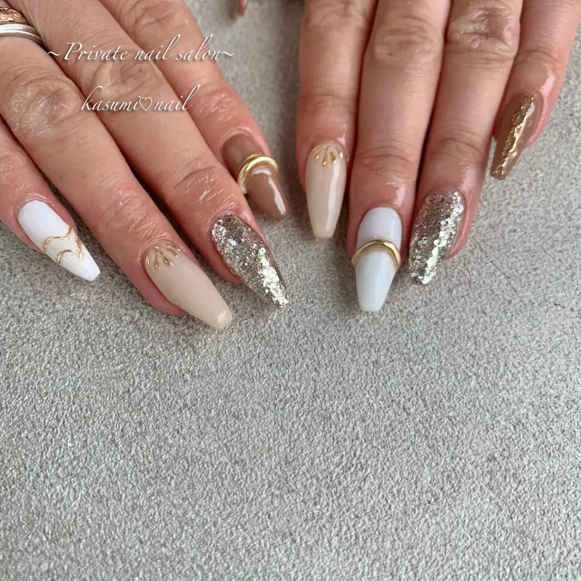 ネイル ラメ(グリッター) マグネットネイル ミラーネイル ニュアンスネイル 冬ネイル KASUMI♡ Nailのネイルデザイン