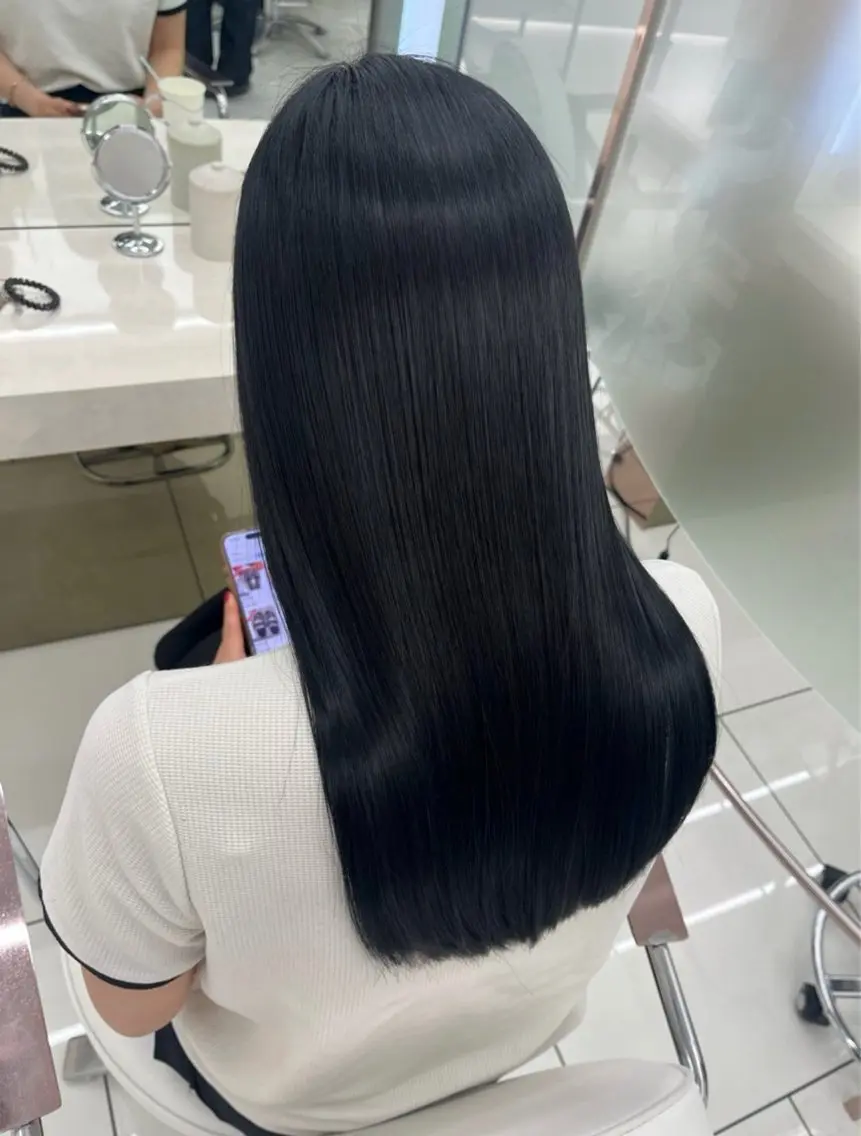ミディアム 縮毛矯正 トリートメント オオタ ユウトのヘアスタイル