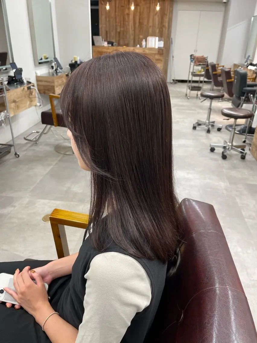セミロング カット 🌷久保田 優🌷のヘアスタイル
