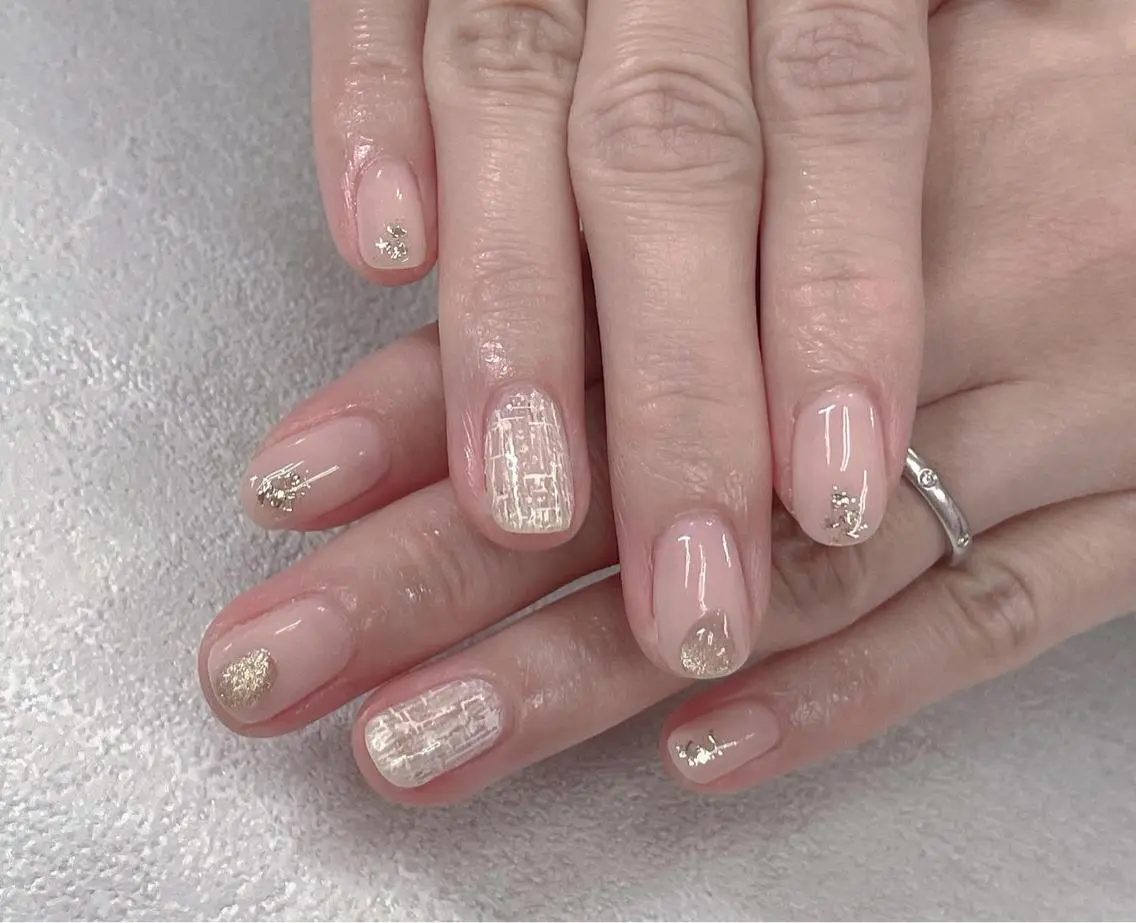 ネイル ニュアンスネイル ツイードネイル ハンドネイル ＃ ｍｅのネイルデザイン
