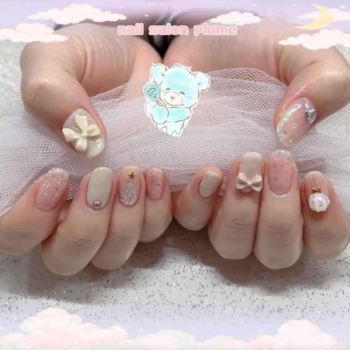 ネイル ハンドネイル plume nail ☆韓国ネイルのネイルデザイン