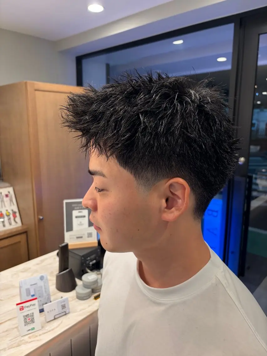 セミロング メンズ カット パーマ 【メンズ専門】 松本憲信のヘアスタイル