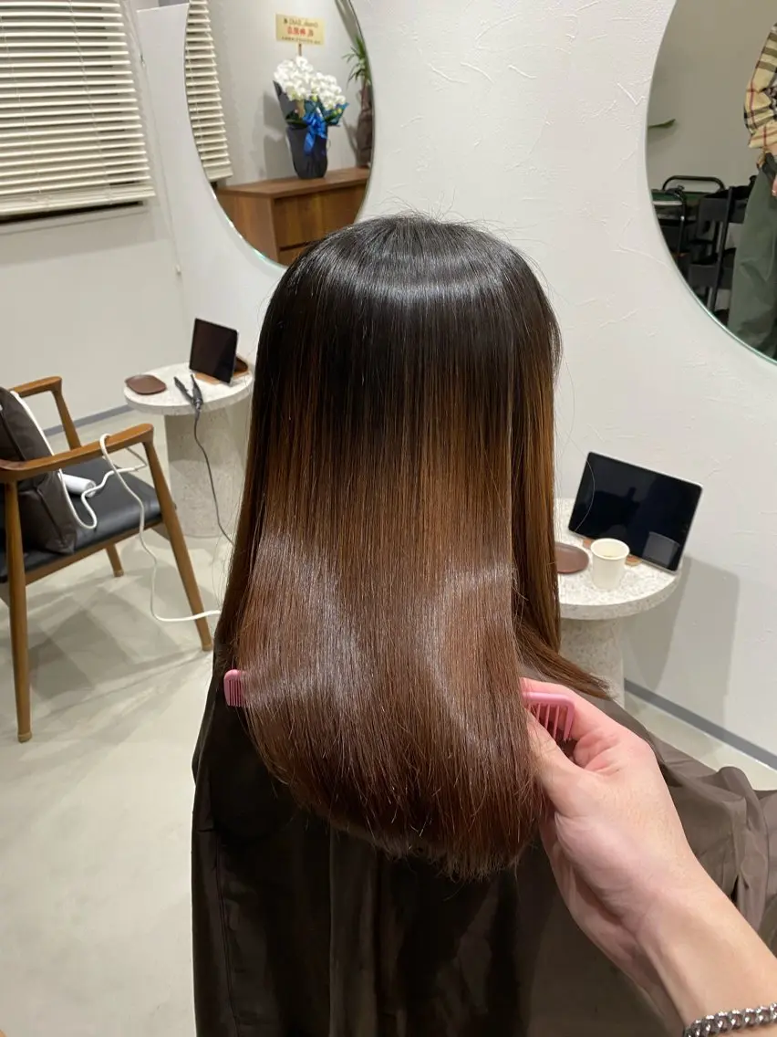 セミロング カット トリートメント Aujuaソムリエ ❤️‍🔥今吉 晃太のヘアスタイル