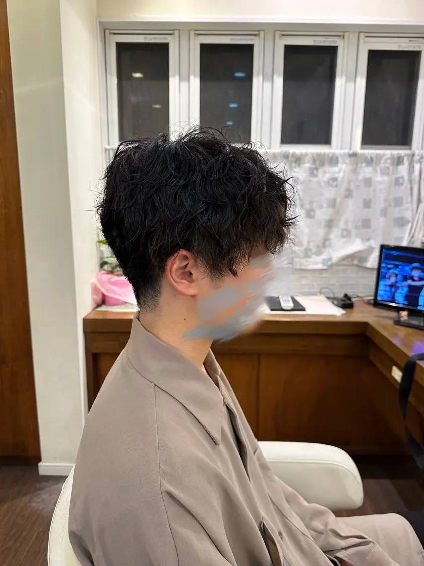 ショート パーマ メンズ メンズパーマ 濱野 黎士のヘアスタイル