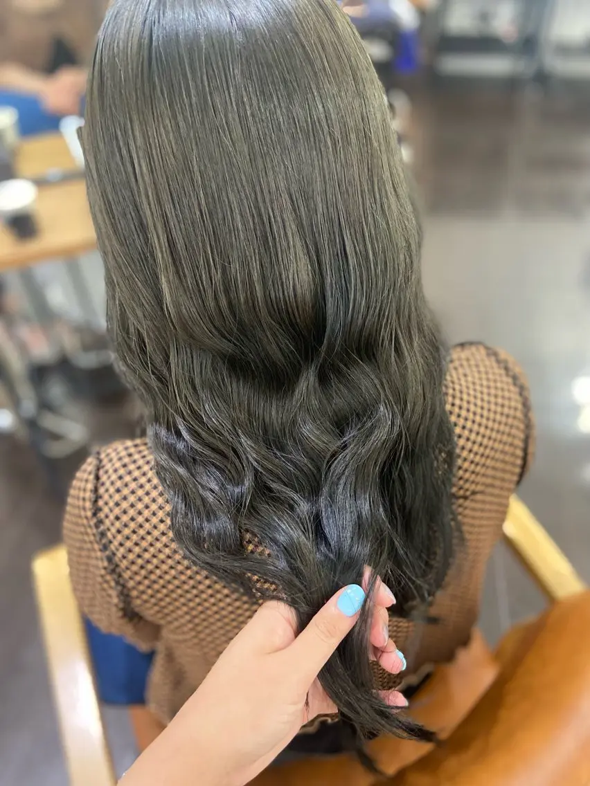 ロング カラー ヘアアレンジ ベージュカラー オリーブベージュ 🌷名駅/髪質改善 ヘアセット/モネ🌷のヘアスタイル