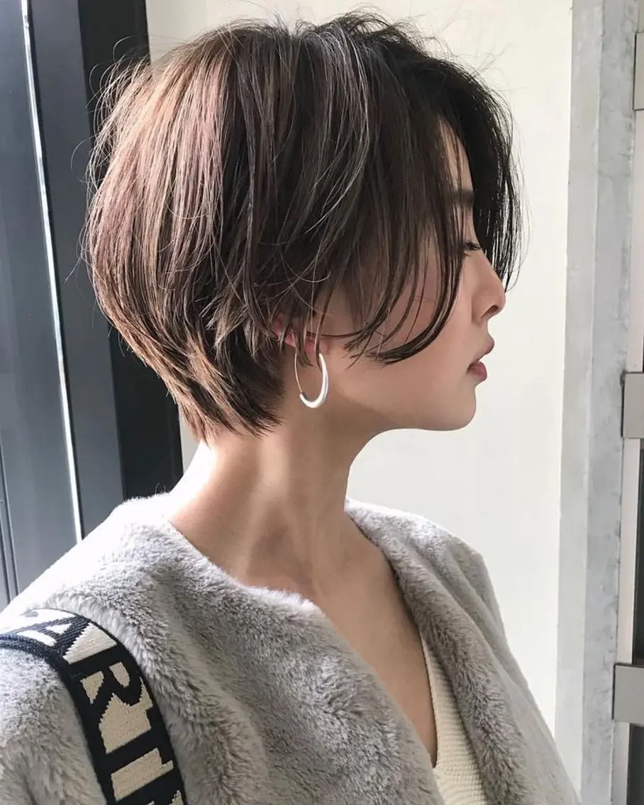 ショート ショートヘア ブリーチなし/透明感 /ショート/大世のヘアスタイル