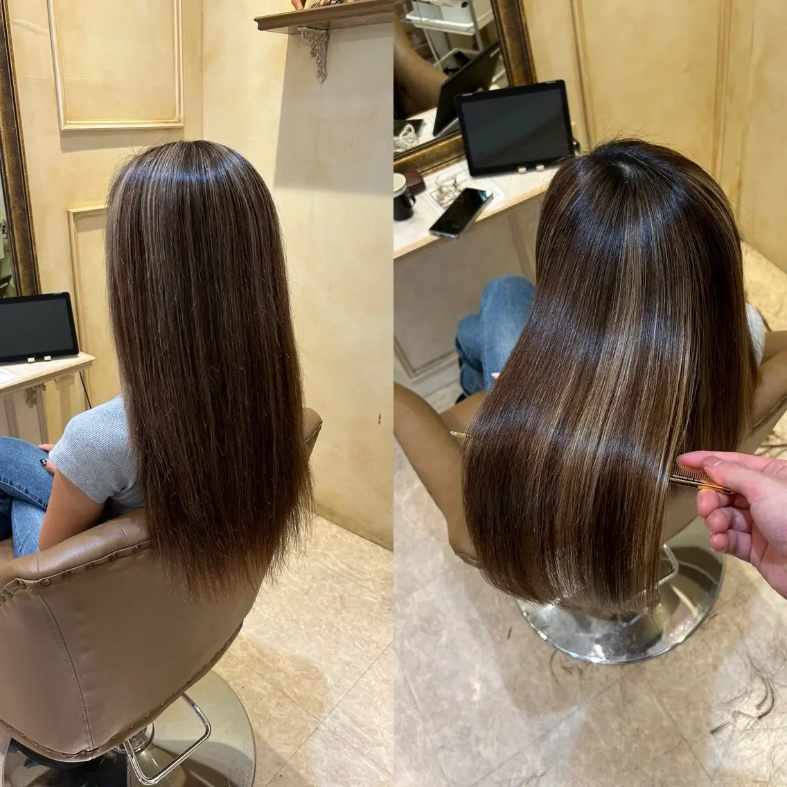 ロング パーマ 縮毛矯正 カット ヘアカラー トリートメント 🌹【代表】古川暁 髪質改善縮毛矯正🌹のヘアスタイル