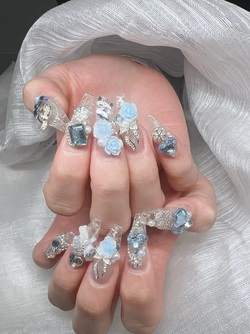 ネイル ハンドネイル Lee Nails チップ長さだし専門店のネイルデザイン