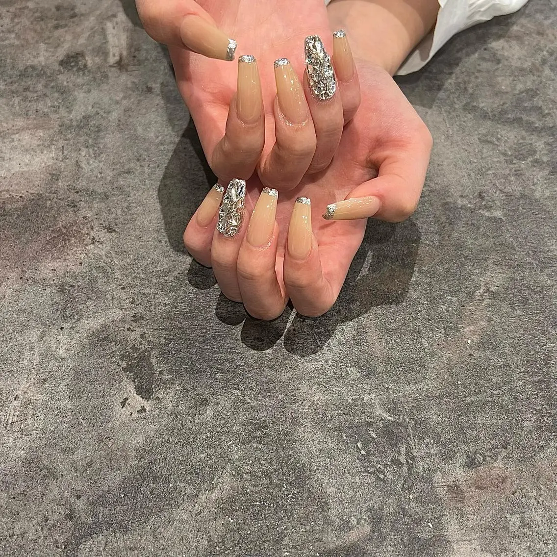 ネイル ロングネイル ハンドネイル 鶴田୨ৎmaison de NALIのネイルデザイン