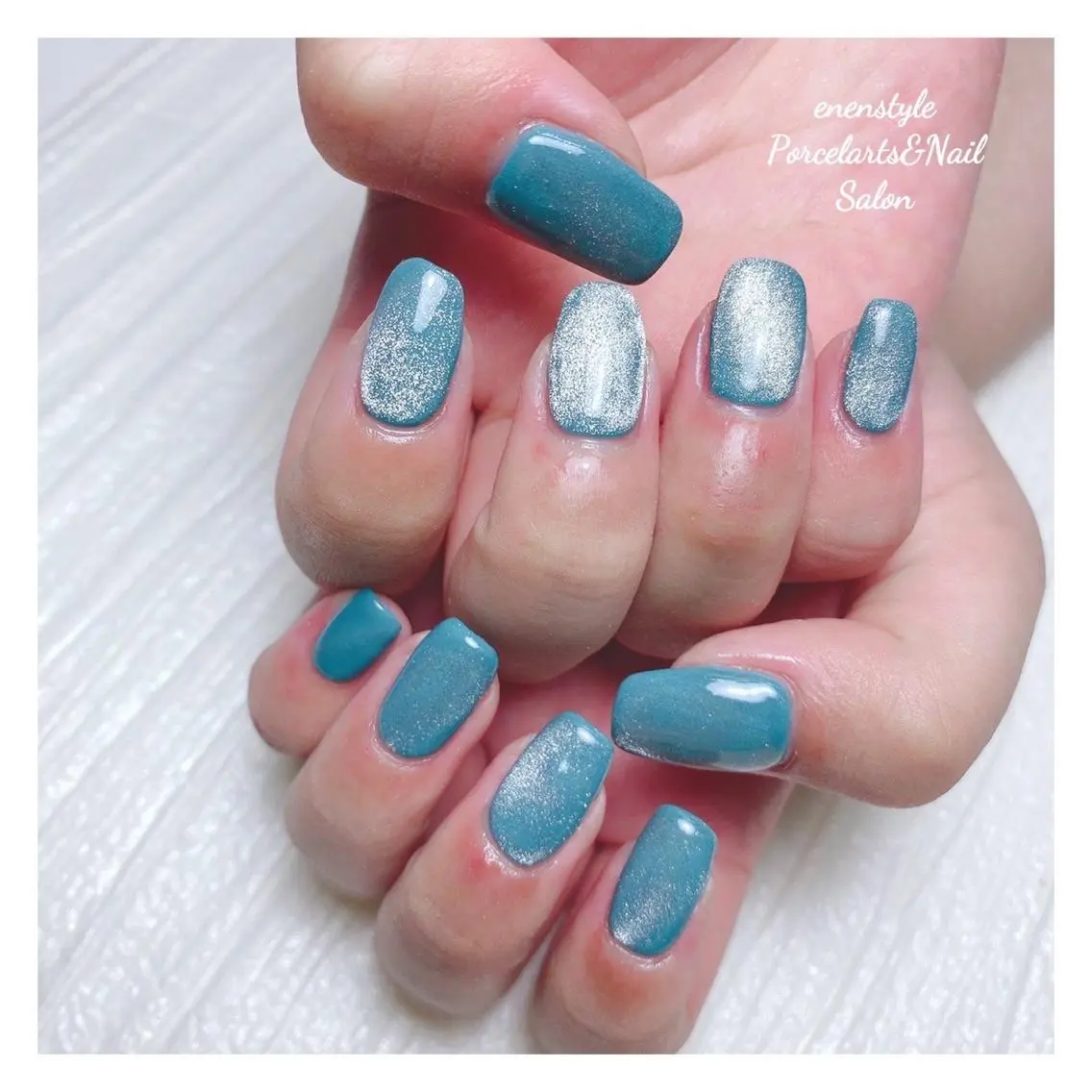 ミディアム ネイル 🐾enen style 🐾のネイルデザイン