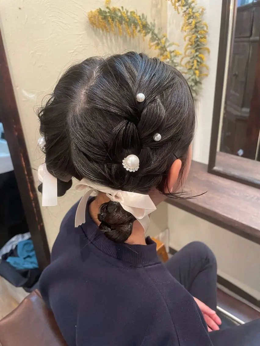 ヘアアレンジ ヘアセット hair make echo滿木あい花のエステ・リラクイメージ