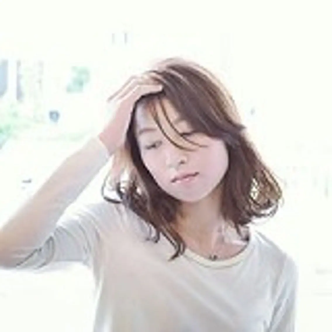 ミディアム シ マのヘアスタイル
