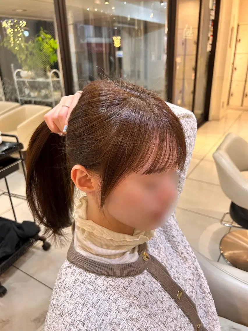 カット ヘアカラー 生活が楽になる縮毛/ ブリーチなしカラーのヘアスタイル