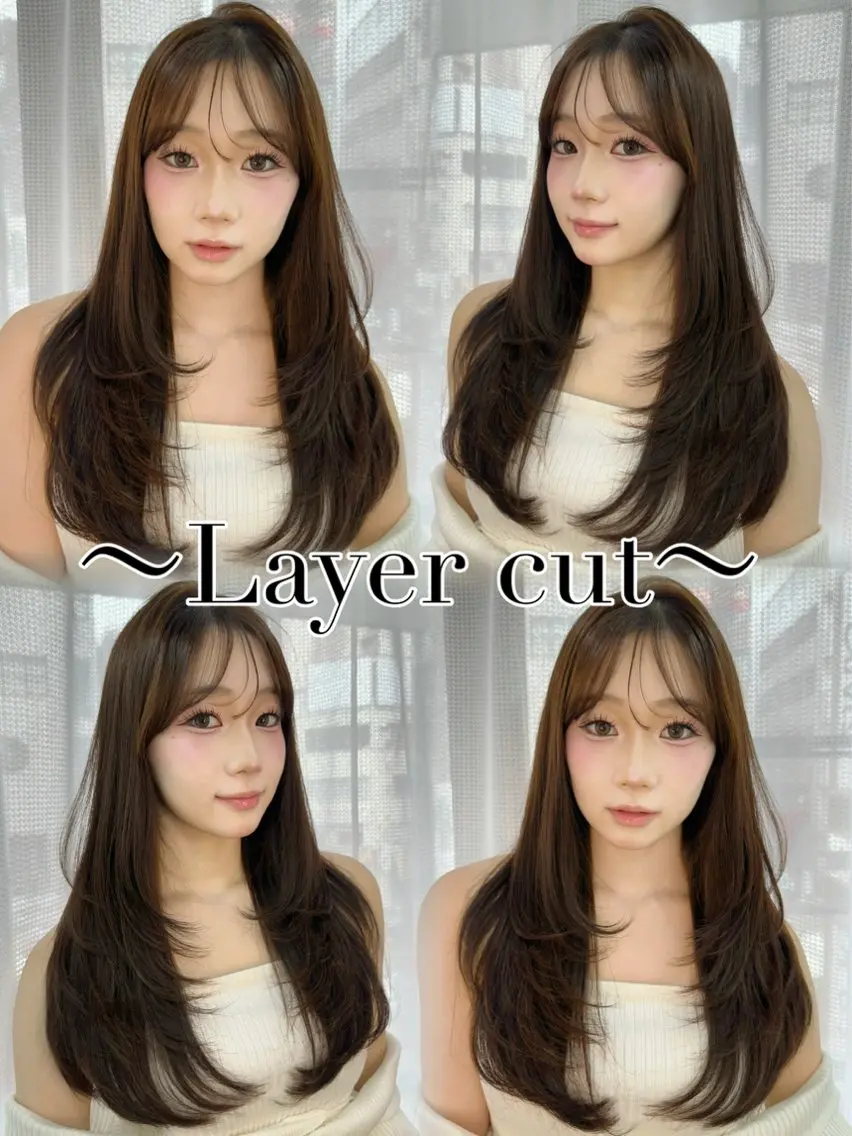 ロング カラー ヘアアレンジ カット ヘアカラー トリートメント 韓国風カラーカット 🤍店長　鳥越のヘアスタイル