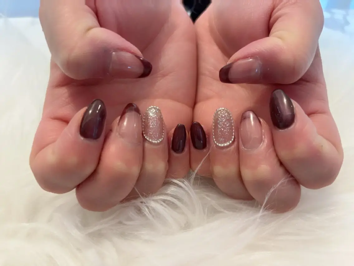 ネイル 持ち込み バレンタイン komohana salon🌺のネイルデザイン
