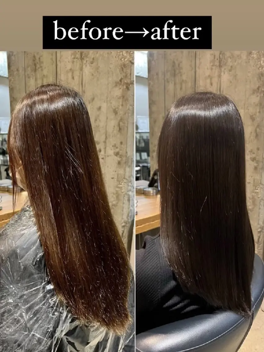 ロング 髪質改善 縮毛矯正 トリートメント HairSalon  Cloudのヘアスタイル