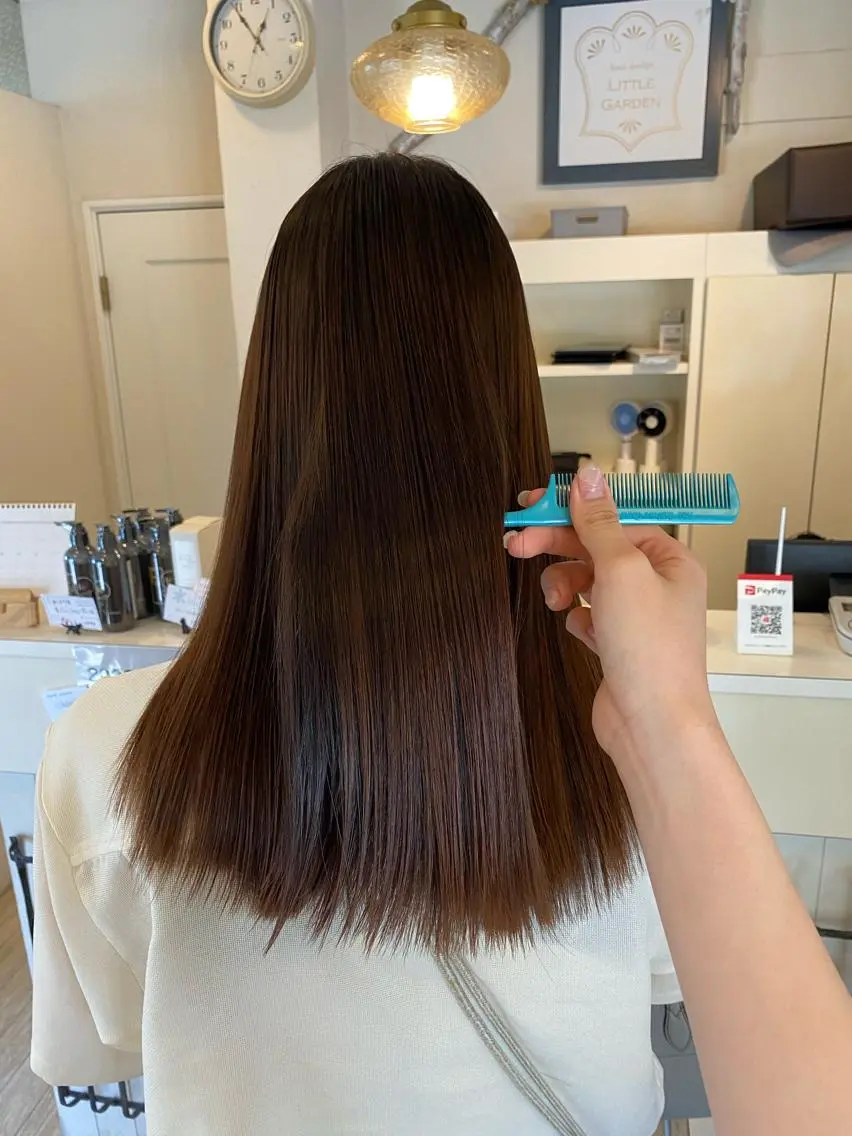 【 minimo限定💫⠀】乾かすだけでまとまるサラつやヘアを叶える!髪質改善ストレート+カット🫧の写真