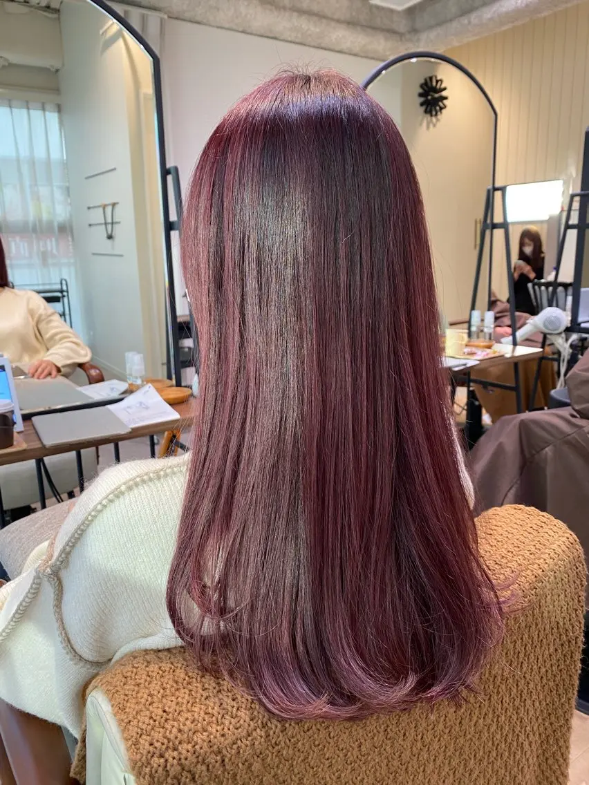 ロング カラー ヘアカラー トリートメント 新宿 / Aujua ソムリエ🫧森田涼介のヘアスタイル