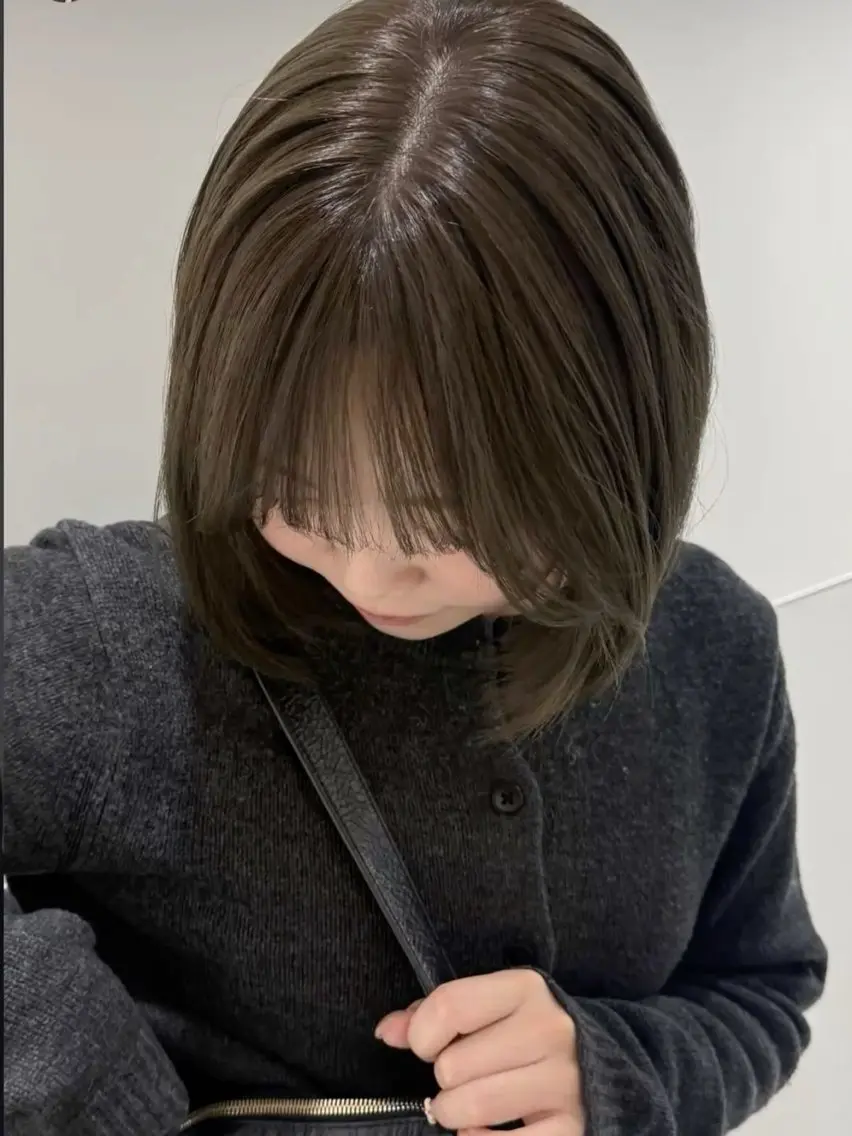 カラー めんどり まこのヘアスタイル