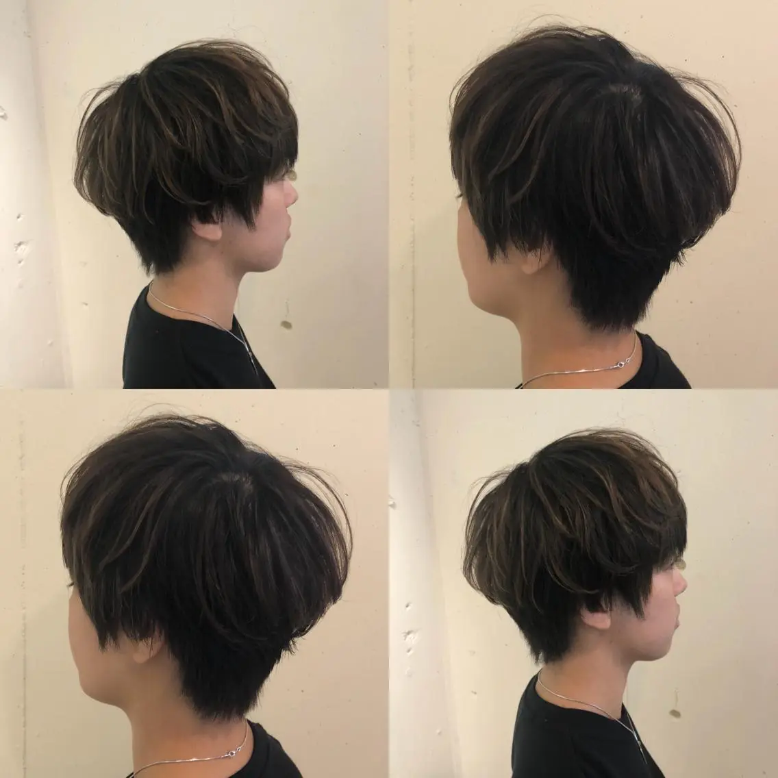 ショート カラー パーマ ヘアアレンジ ブリーチ グラデーションカラー ハイライトカラー くせ毛 簡単アレンジ 【ツヤ髪美容師】 ツダケイスケのヘアスタイル