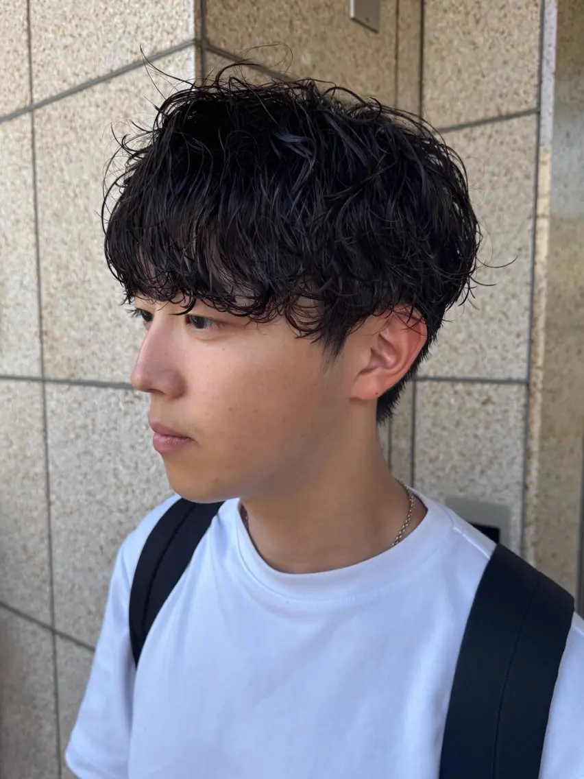 ショート メンズ パーマ go s go(e) 店 コンドウマチコのヘアスタイル