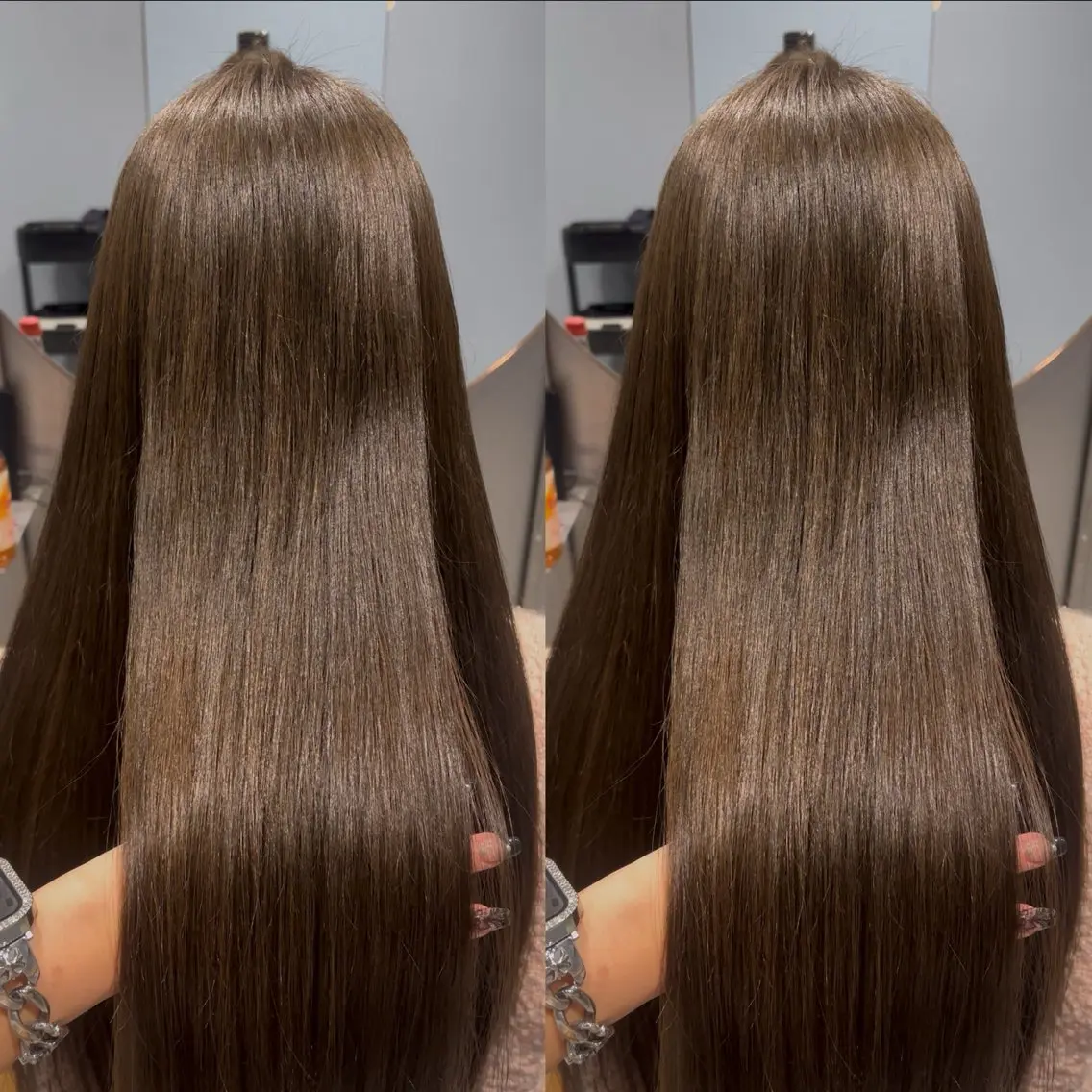カラー ヘアカラー 🐈‍⬛JUMI /透明感カラー/🩶のヘアスタイル