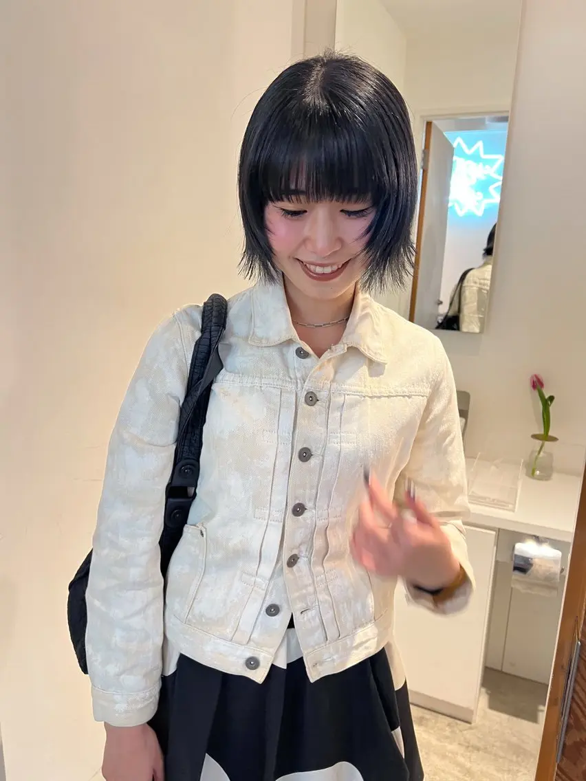 ショート カット ヘッドスパ kotoko 透け感カラーのヘアスタイル