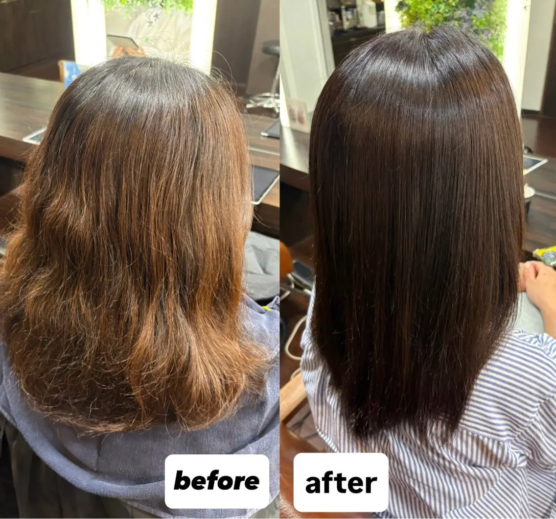 セミロング カラー 透明感カラー カット✂︎ /ウサミのヘアスタイル