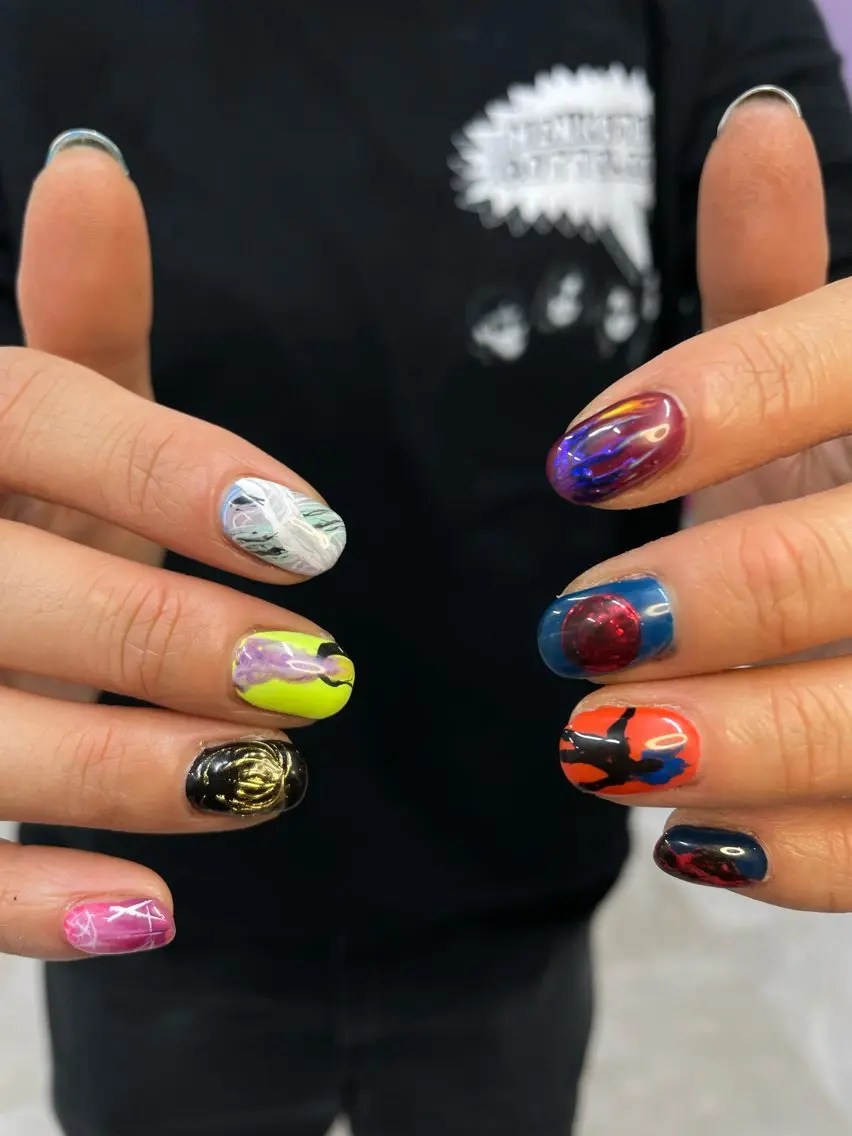 ネイル ハンドネイル ひめか🫁 推し概念・個性派のネイルデザイン