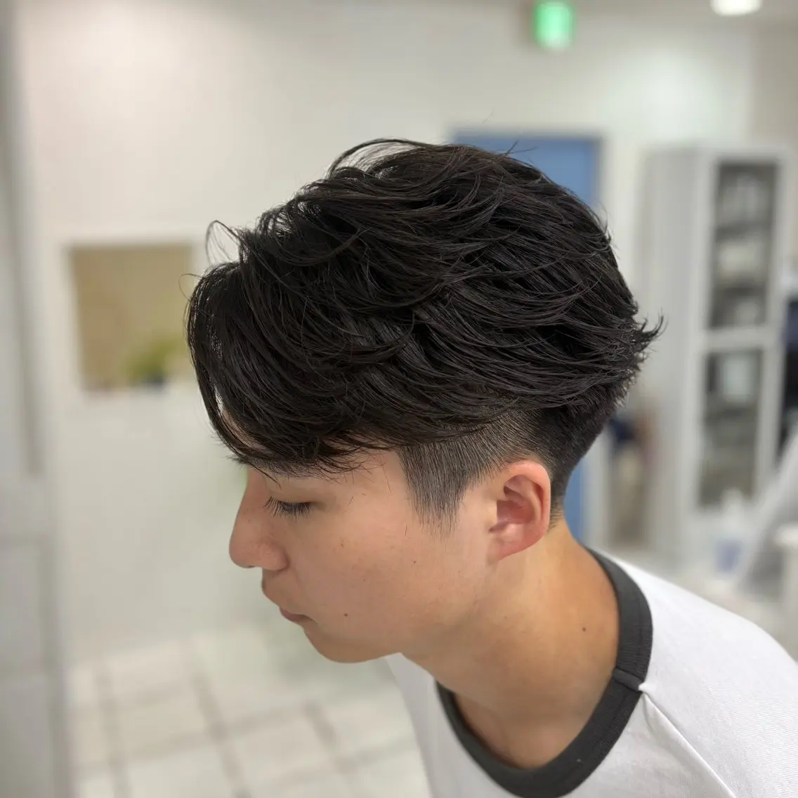 パーマ メンズ カット パーマ 阿部 渓太のヘアスタイル