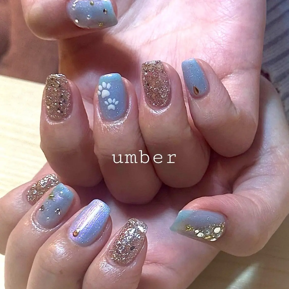 ネイル ハンドネイル umber 三茶1分のネイルデザイン
