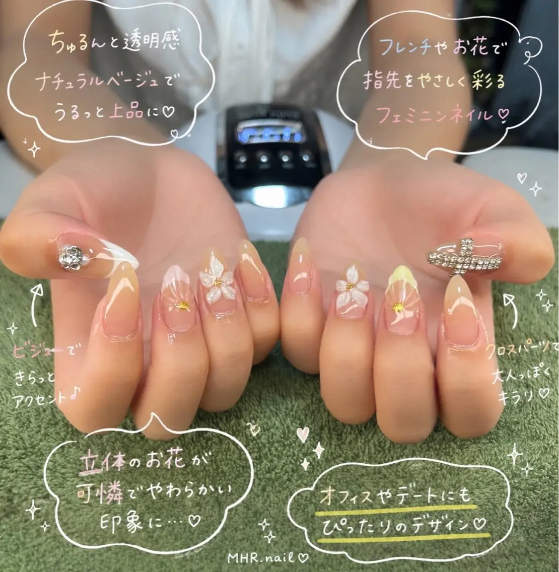 ネイル ハンドネイル フットネイル MHR nailのネイルデザイン
