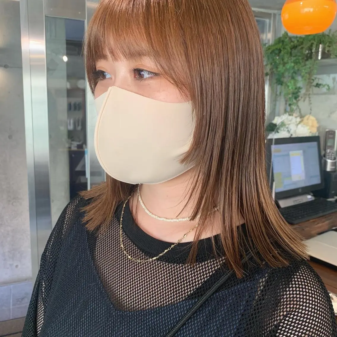 ミディアム 顔周りカット 外ハネヘア カット 土屋かすみ✁︎. ꙳ 姫カットのヘアスタイル
