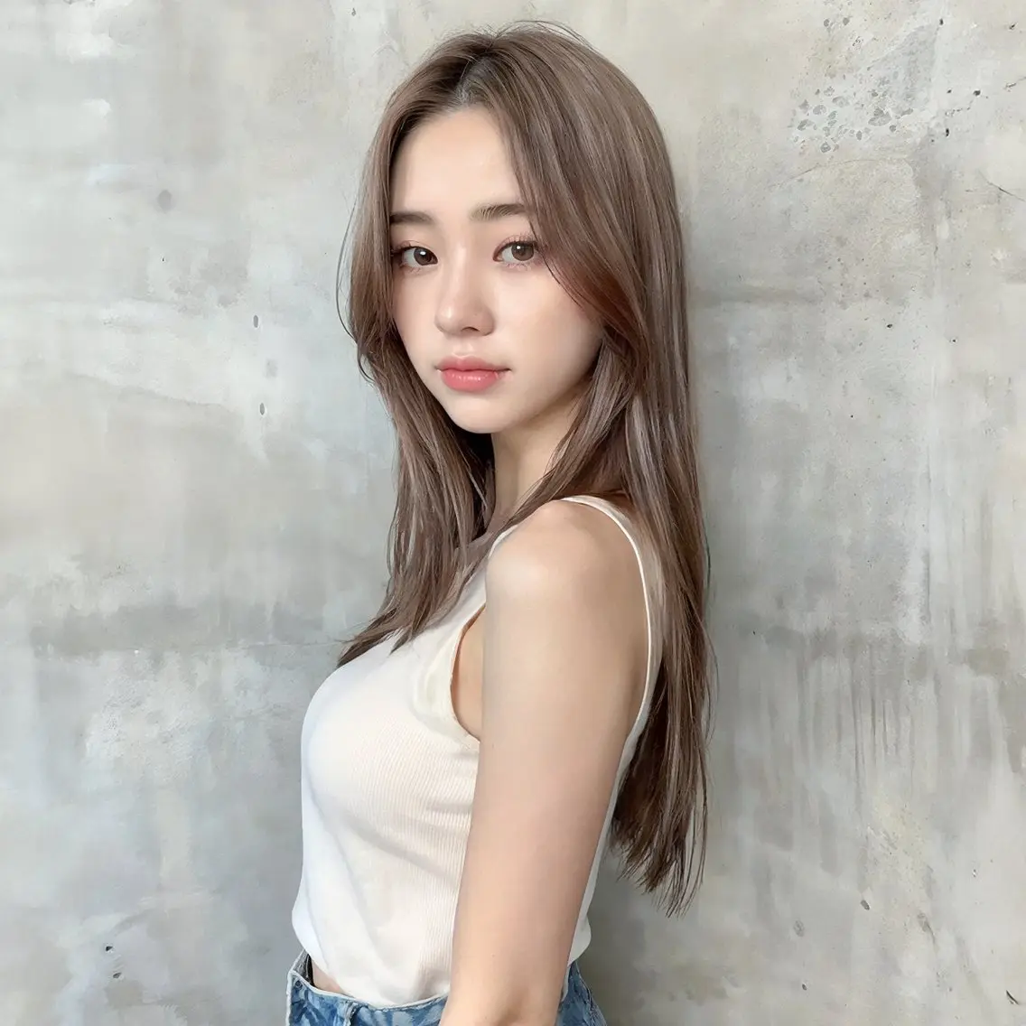 ロング カラー ヘアアレンジ ヘアカラー トリートメント 湯浅 直樹のヘアスタイル
