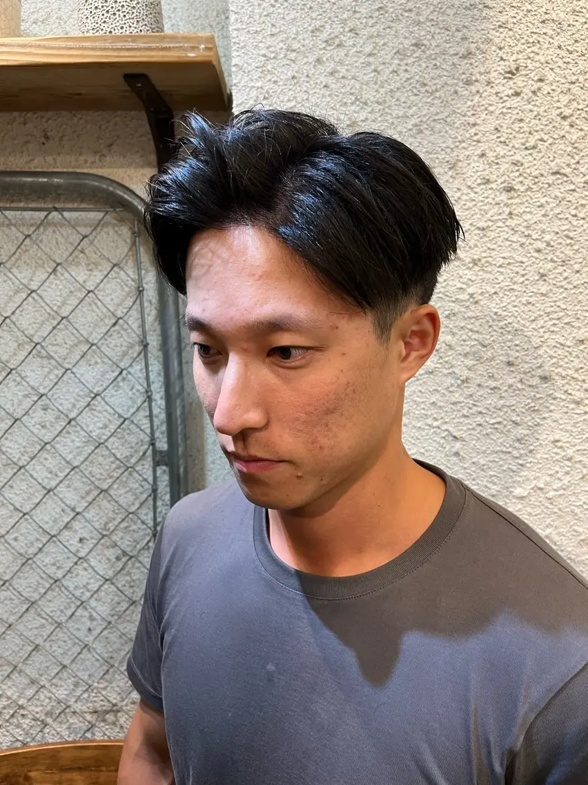 メンズ ボブ×艶カラー 特化・リクト💥のヘアスタイル