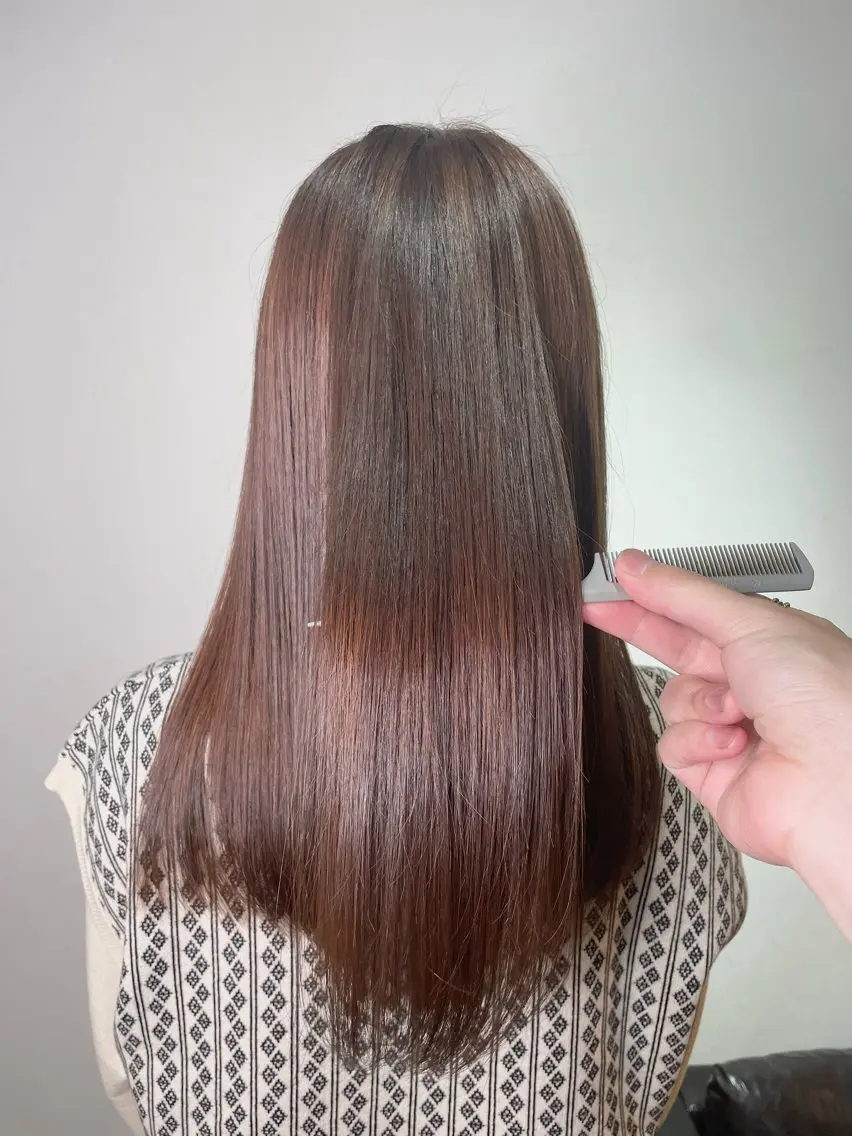 ロング カラー トリートメント 酸熱トリートメント 小島 勤夢のヘアスタイル