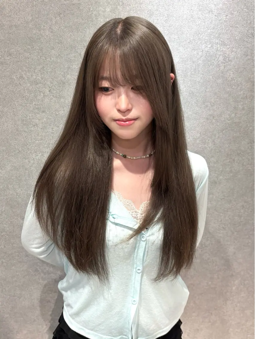 カラー 透明感カラー グレージュ ヘアカラー トリートメント 名古屋/栄/ カラー/はるなのヘアスタイル
