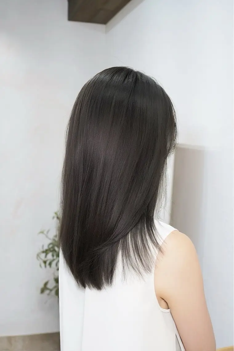ミディアム カラー グレージュ シアーグレージュ ヘアカラー トリートメント ブリーチなし透明感 カラー/チサト🌿のヘアスタイル