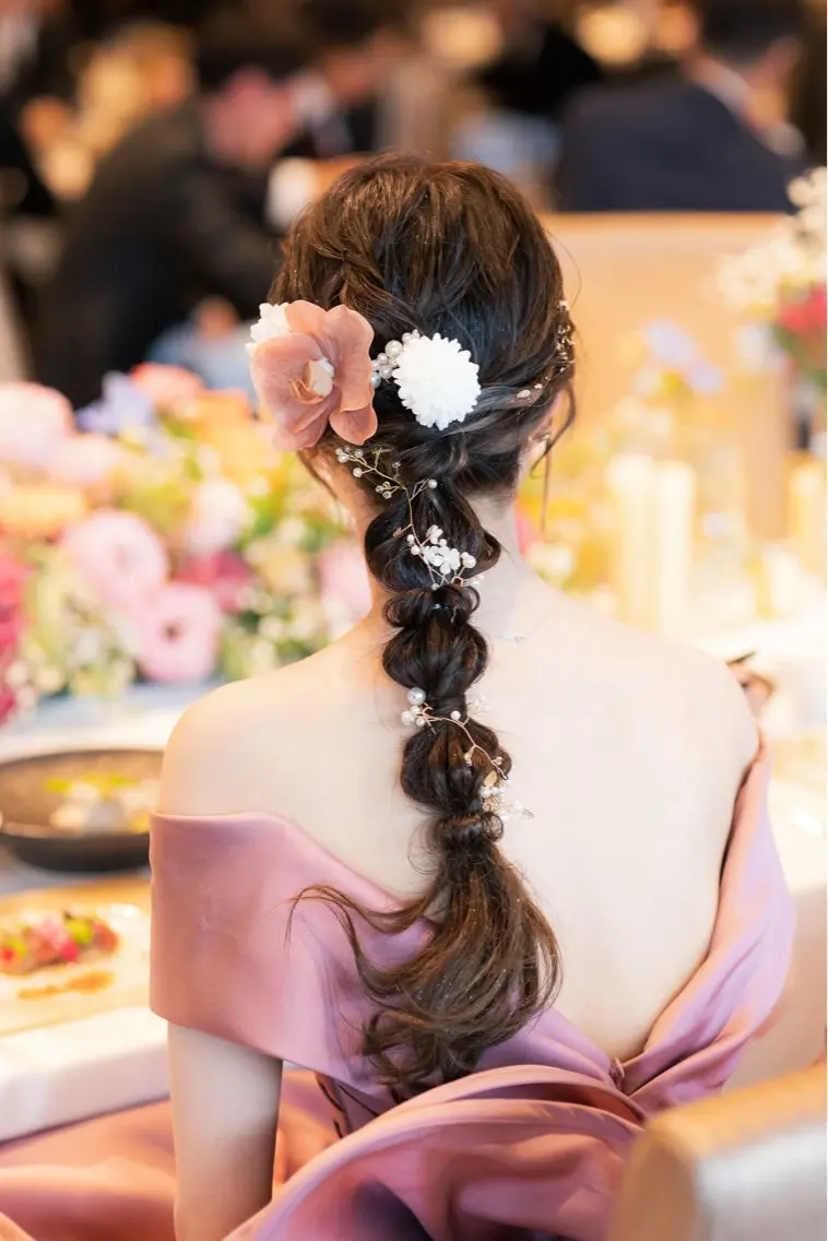 🌷【口コミ投稿】500円OFF！🌷結婚式お呼ばれ／パーティーヘアセット 【現金のみ】 ⚠️カチモリヘアは＋1000円の写真