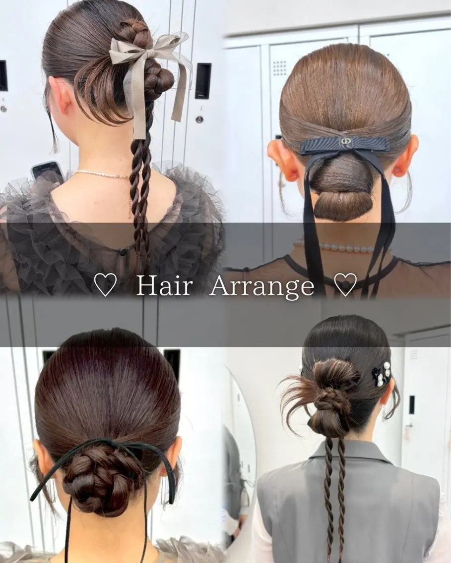 ロング ヘアアレンジ ヘアセット エクステ🫧艶カラー ￤横浜  ももはのヘアスタイル