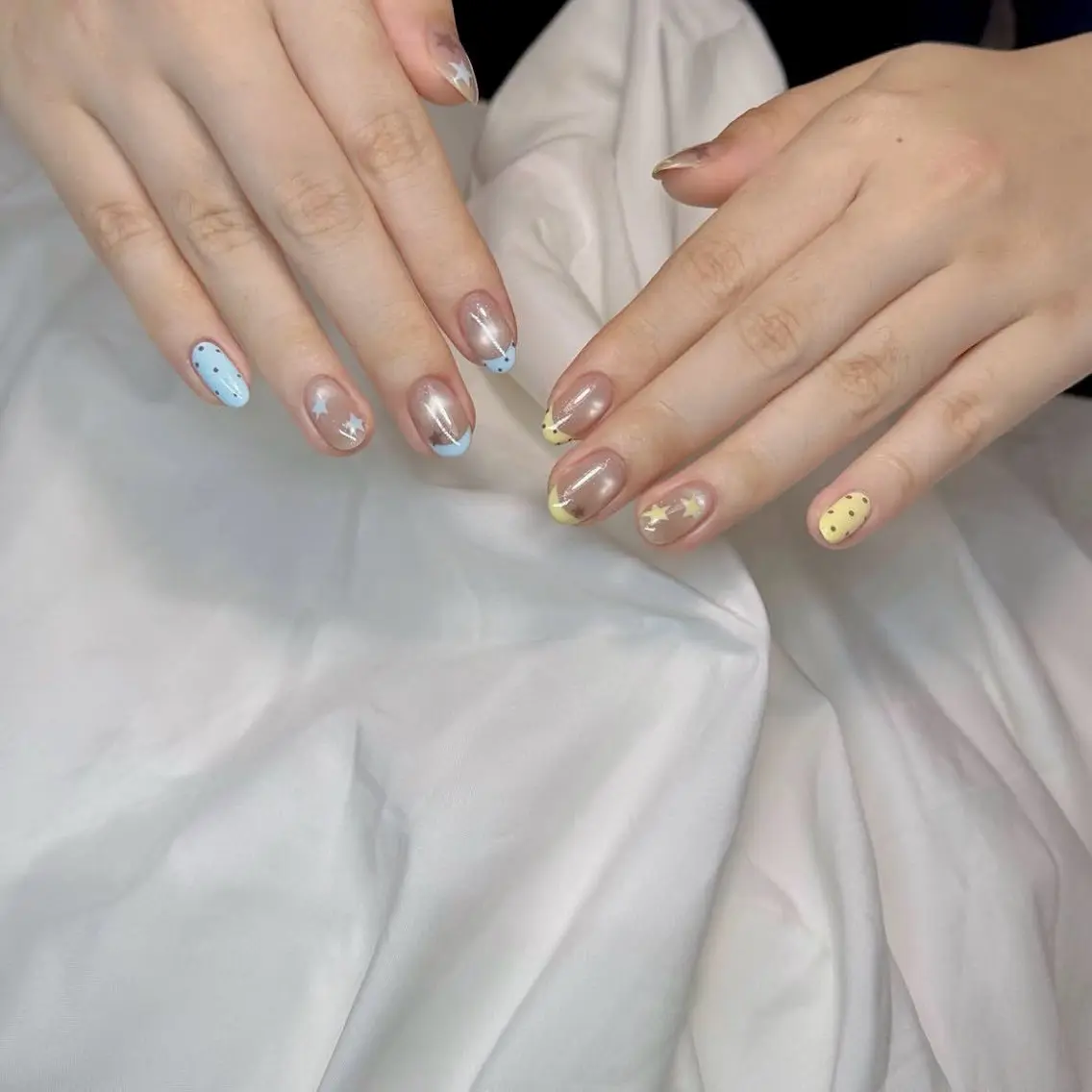 ネイル 韓国ネイル マグネットネイル ワンカラーネイル Minette nailrinrinのネイルデザイン